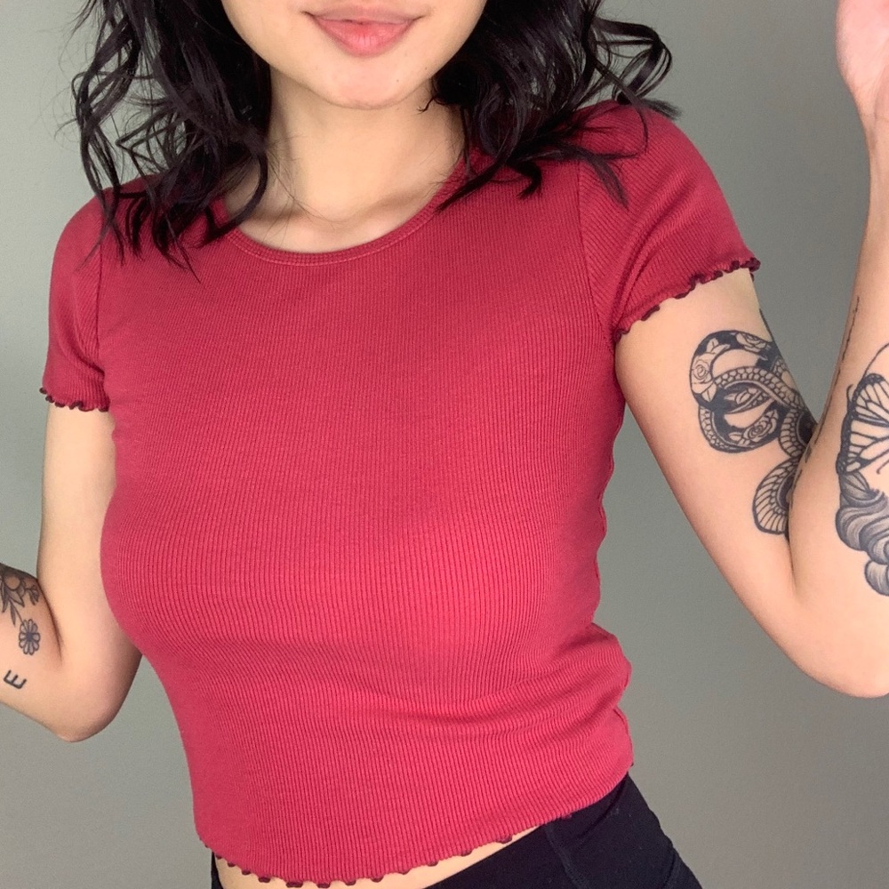 Forever21 Red Crop Top